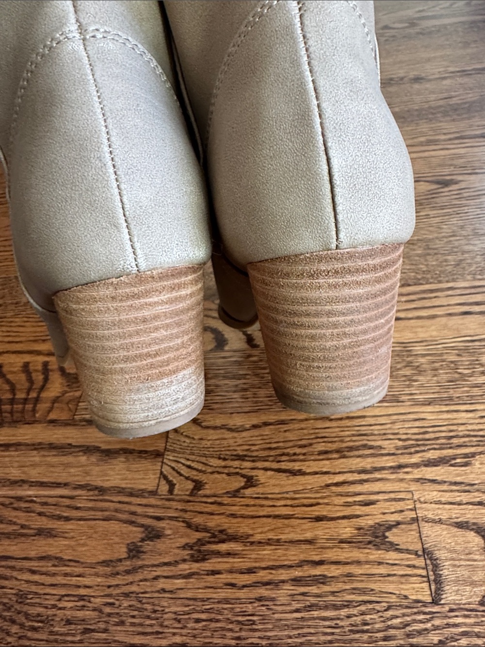 Rachel Zoe Taupe Suede Western Ankle Boots - Picture 6 of 7